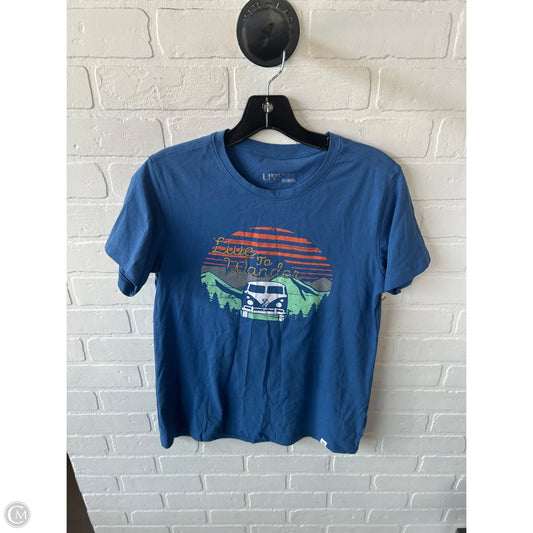 Top Short Sleeve Basic By Clothes Mentor In Blue, Size: M