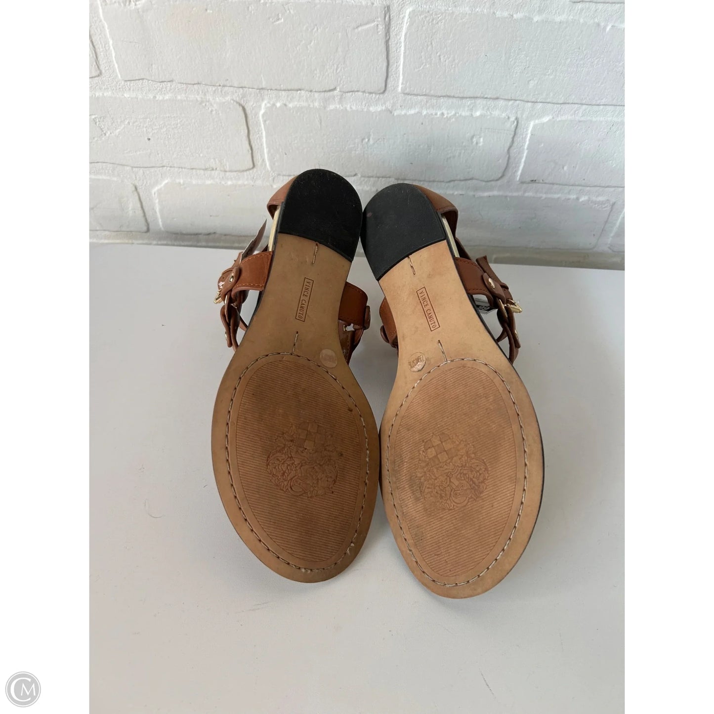 Sandals Flats By Vince Camuto In Brown, Size: 7.5