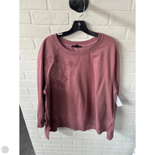 Sweatshirt Crewneck By Jane And Delancey In Pink, Size: 1x