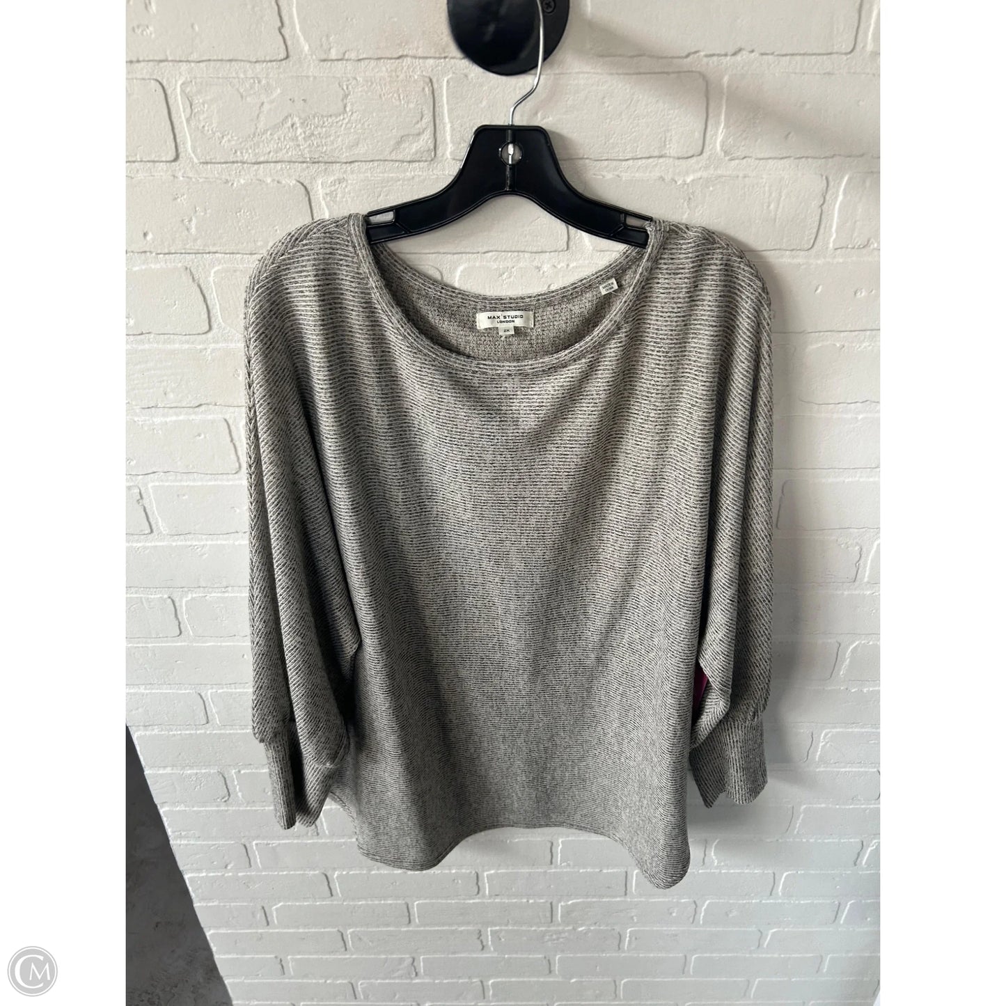 Sweater By Max Studio In Black & Cream, Size: 2x