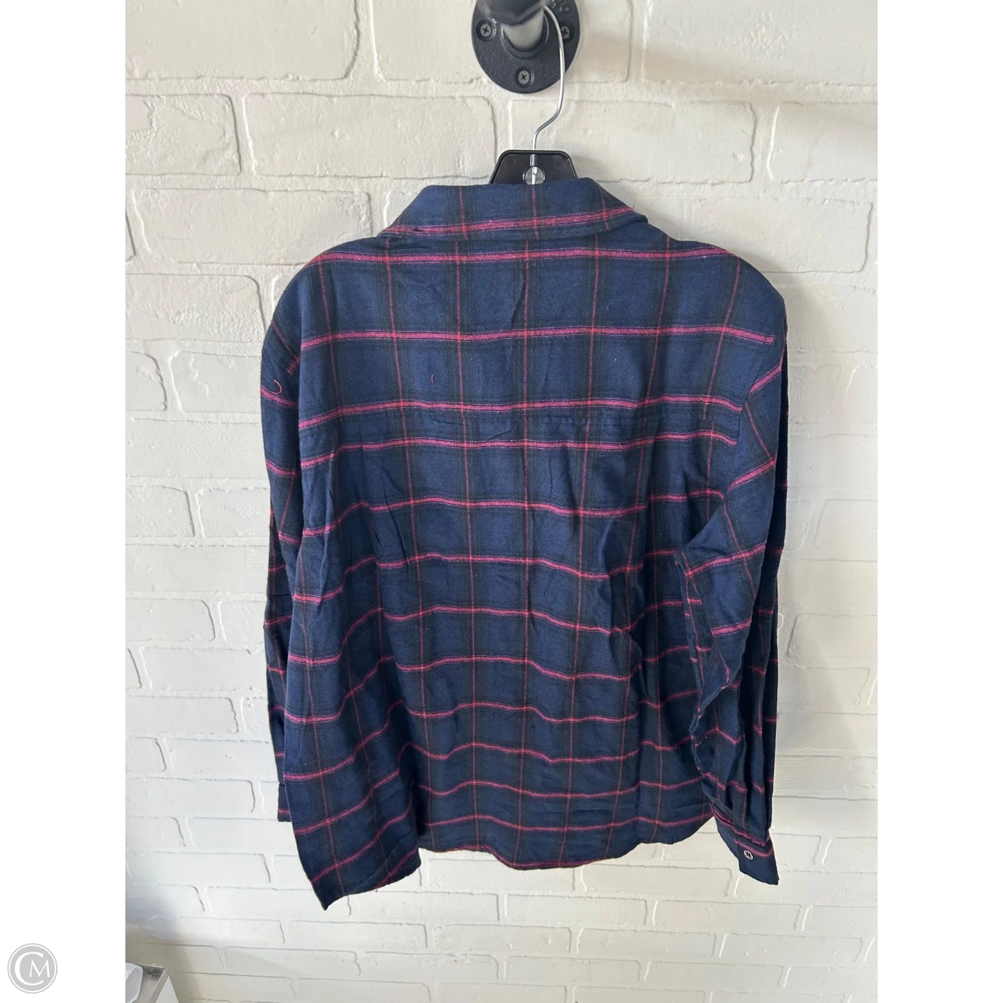 Top Long Sleeve By La Miel In Blue & Pink, Size: M