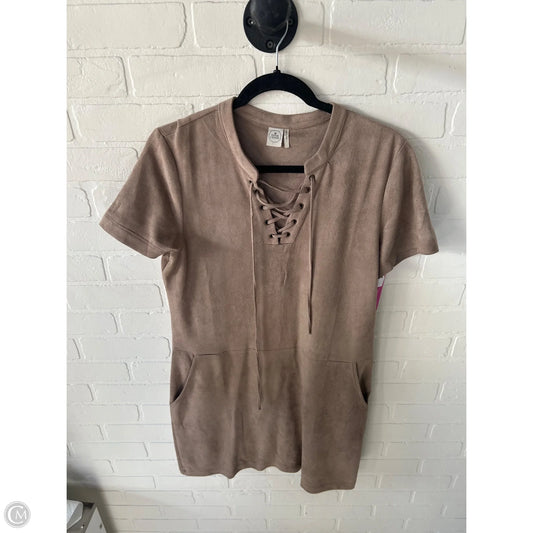 Dress Casual Short By Paper Crane In Brown, Size: L