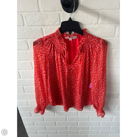 Top Long Sleeve By Loft In Orange, Size: Xsp