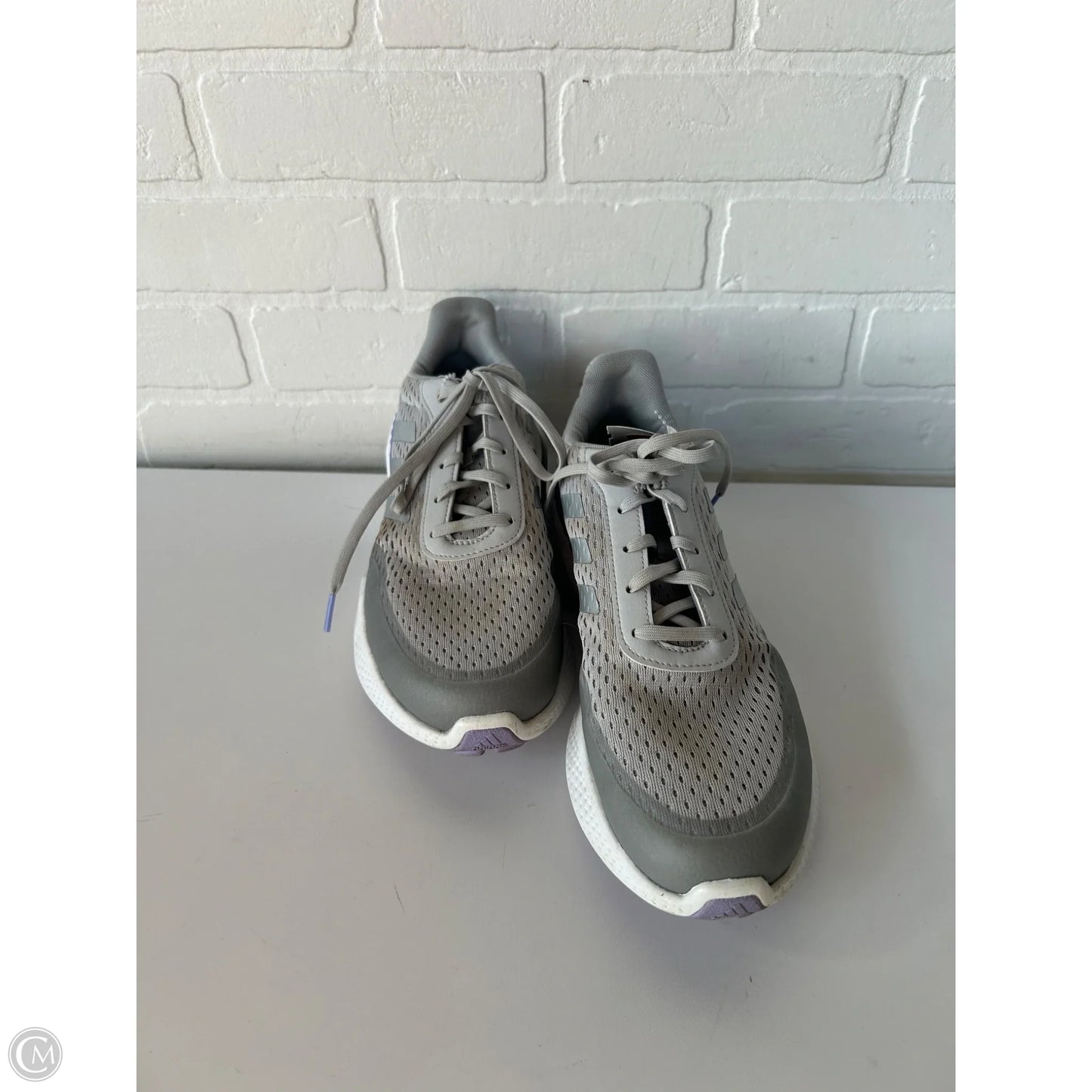 Shoes Athletic By Adidas In Grey & Purple, Size: 11
