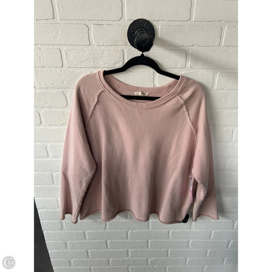 Sweatshirt Crewneck By Eileen Fisher In Pink, Size: S