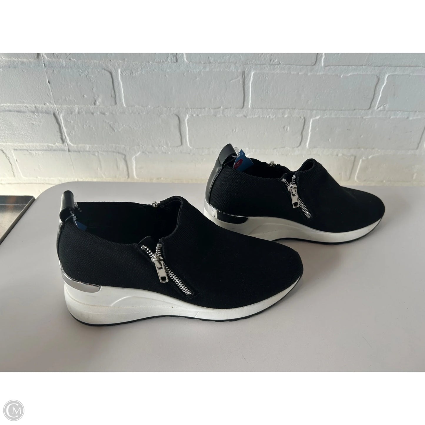 Shoes Heels Wedge By Mix No 6 In Black, Size: 7.5