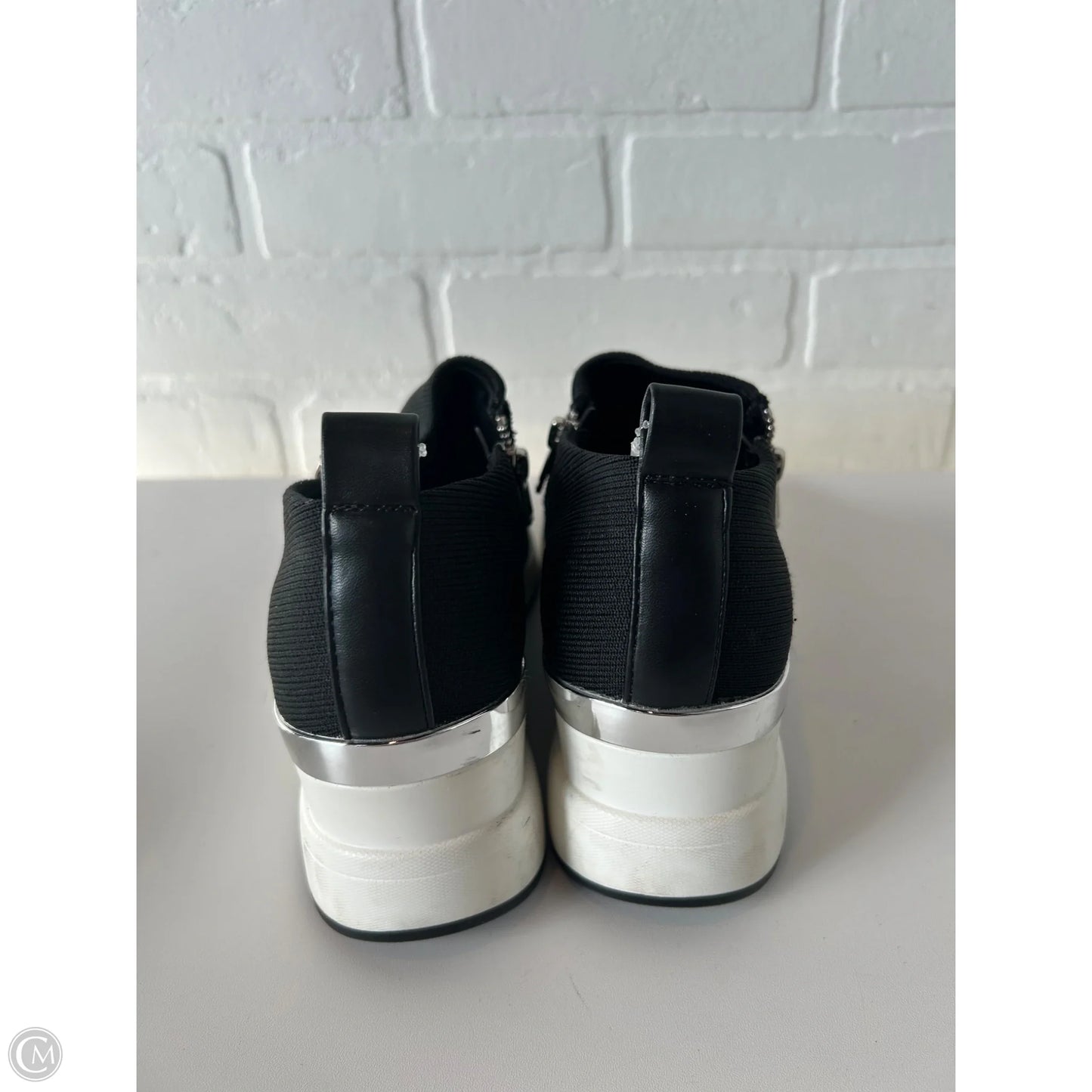 Shoes Heels Wedge By Mix No 6 In Black, Size: 7.5