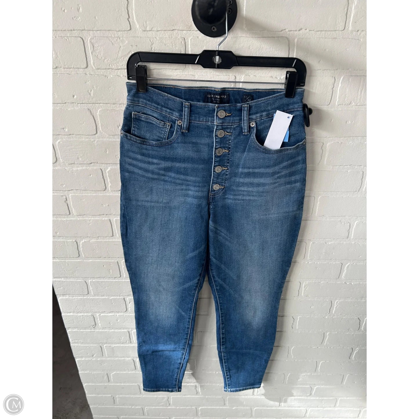 Jeans Skinny By Lucky Brand In Blue Denim, Size: 10