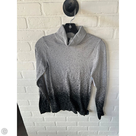 Athletic Top Long Sleeve Crewneck By Athleta In Black & Grey, Size: S
