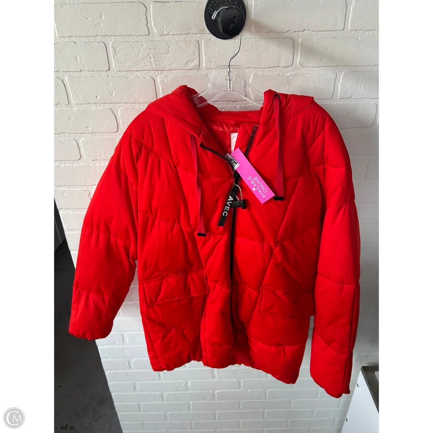 Coat Puffer & Quilted By Avec Les Filles In Red, Size: M