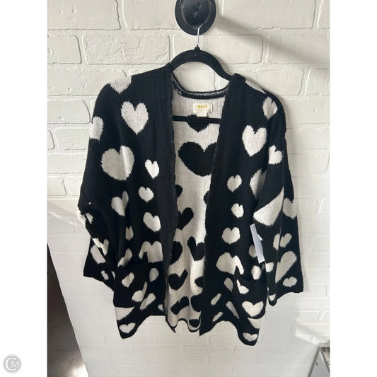 Sweater Cardigan By Maeve In Black & White, Size: M