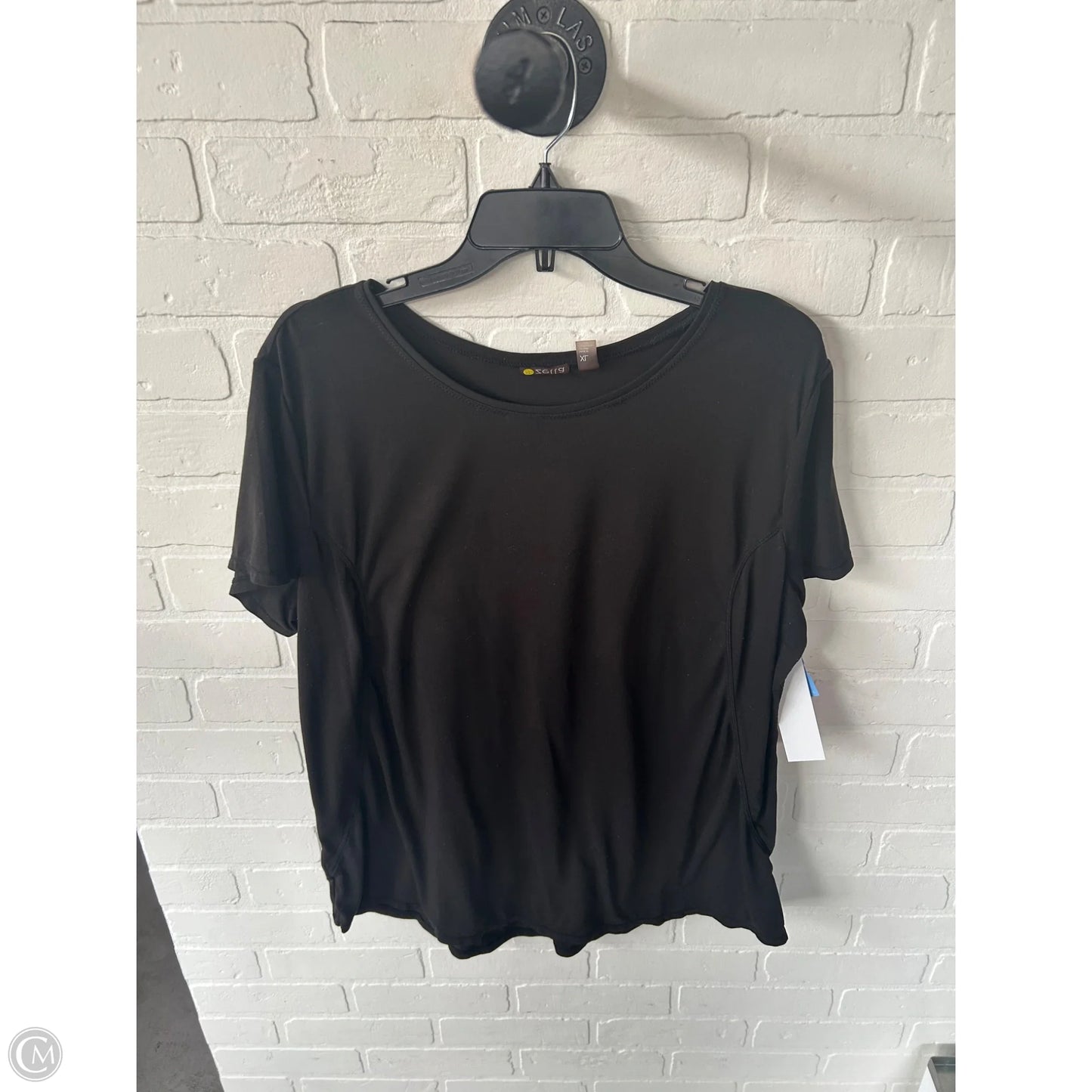 Athletic Top Short Sleeve By Zella In Black, Size: Xl