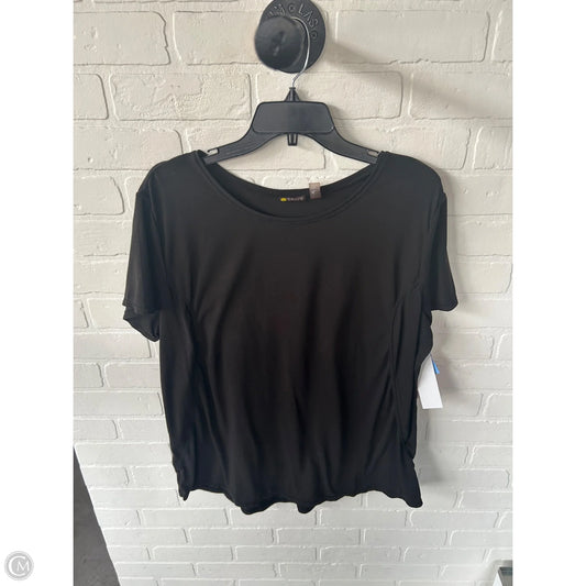 Athletic Top Short Sleeve By Zella In Black, Size: Xl