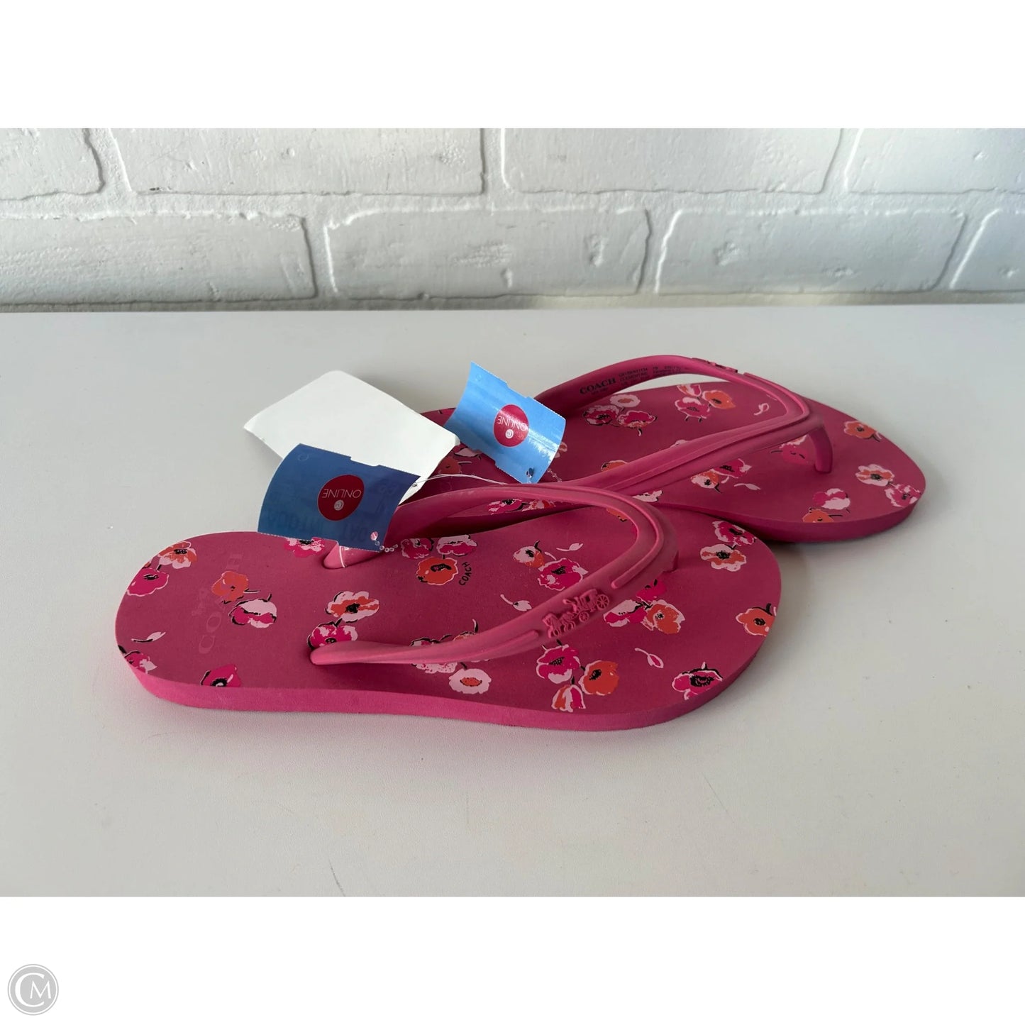 Sandals Designer By Coach In Pink, Size: 7