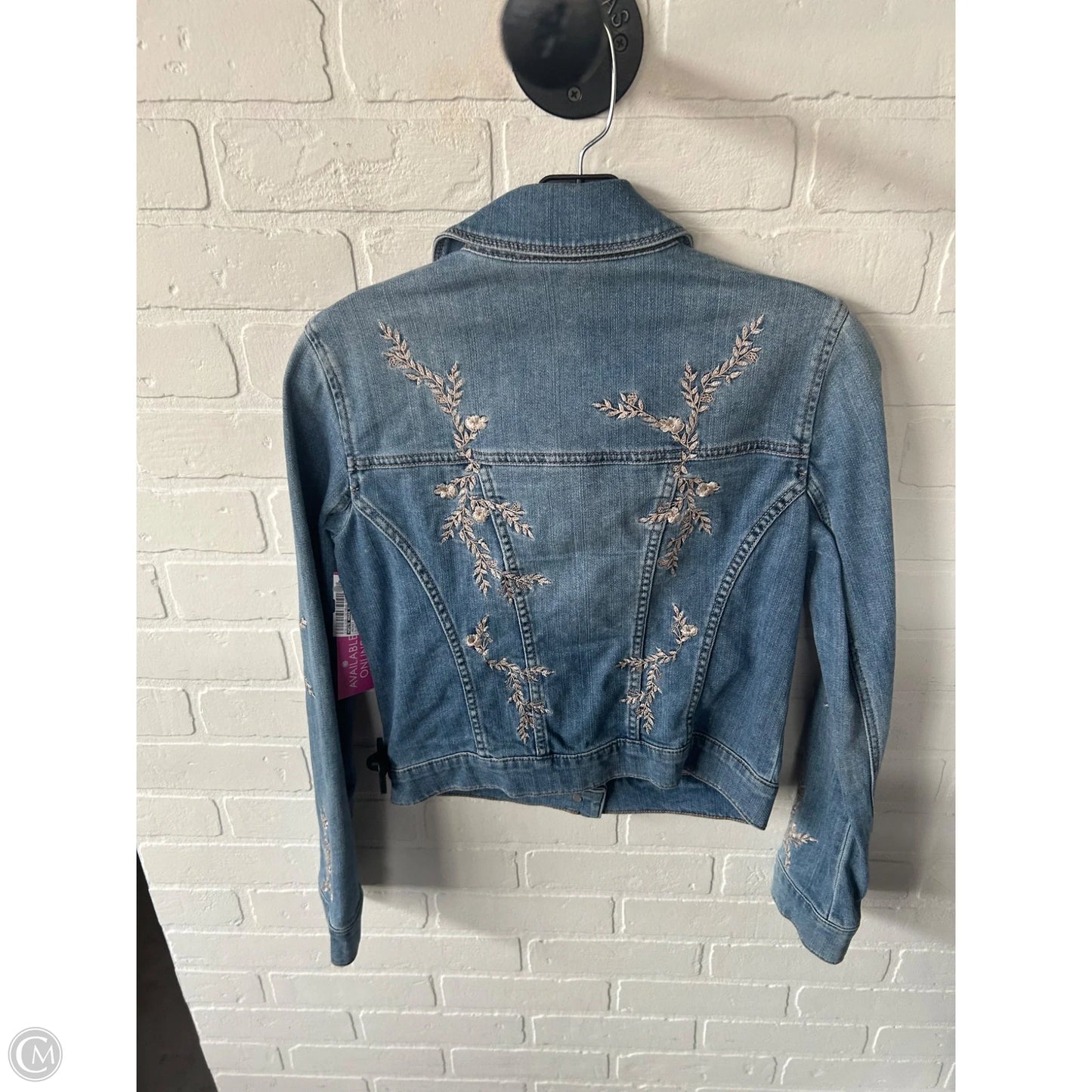 Jacket Denim By White House Black Market In Blue Denim, Size: Xxs