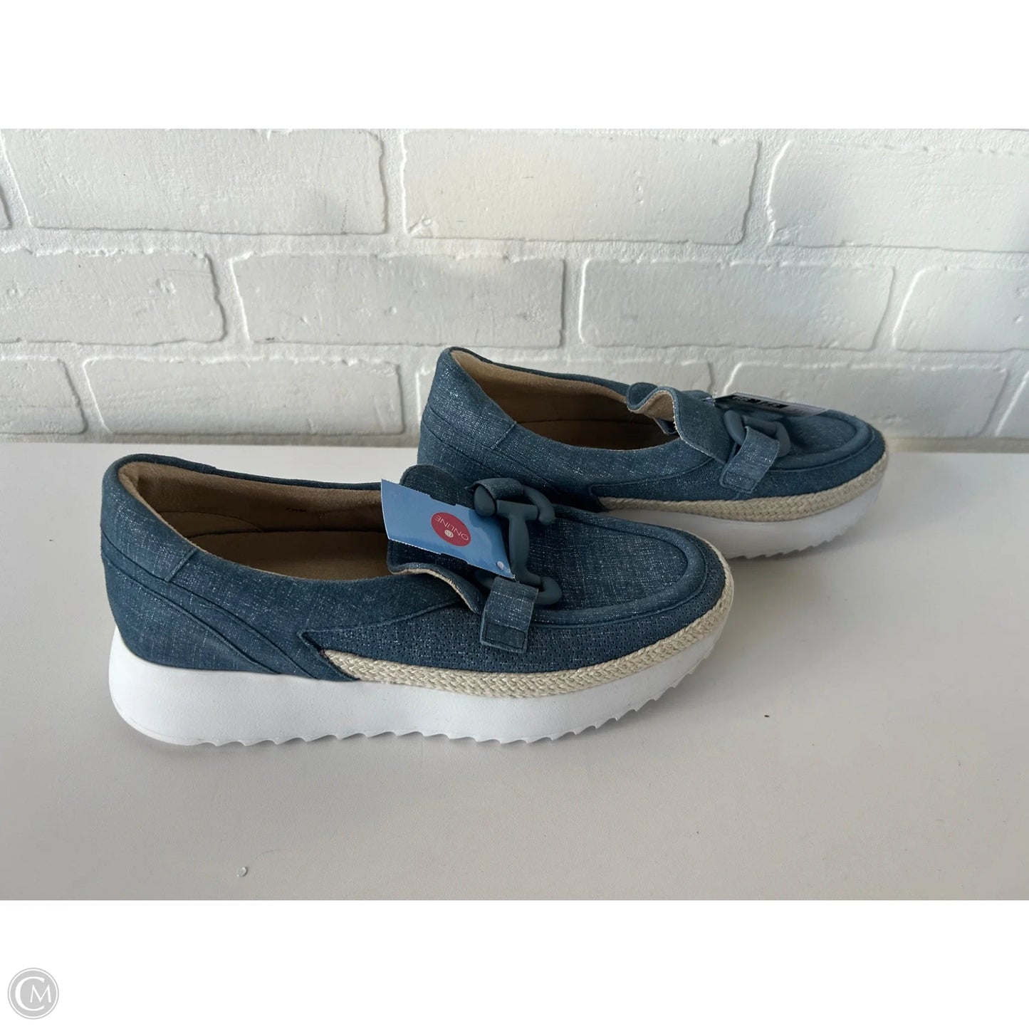 Shoes Flats By Vaneli In Blue, Size: 7.5