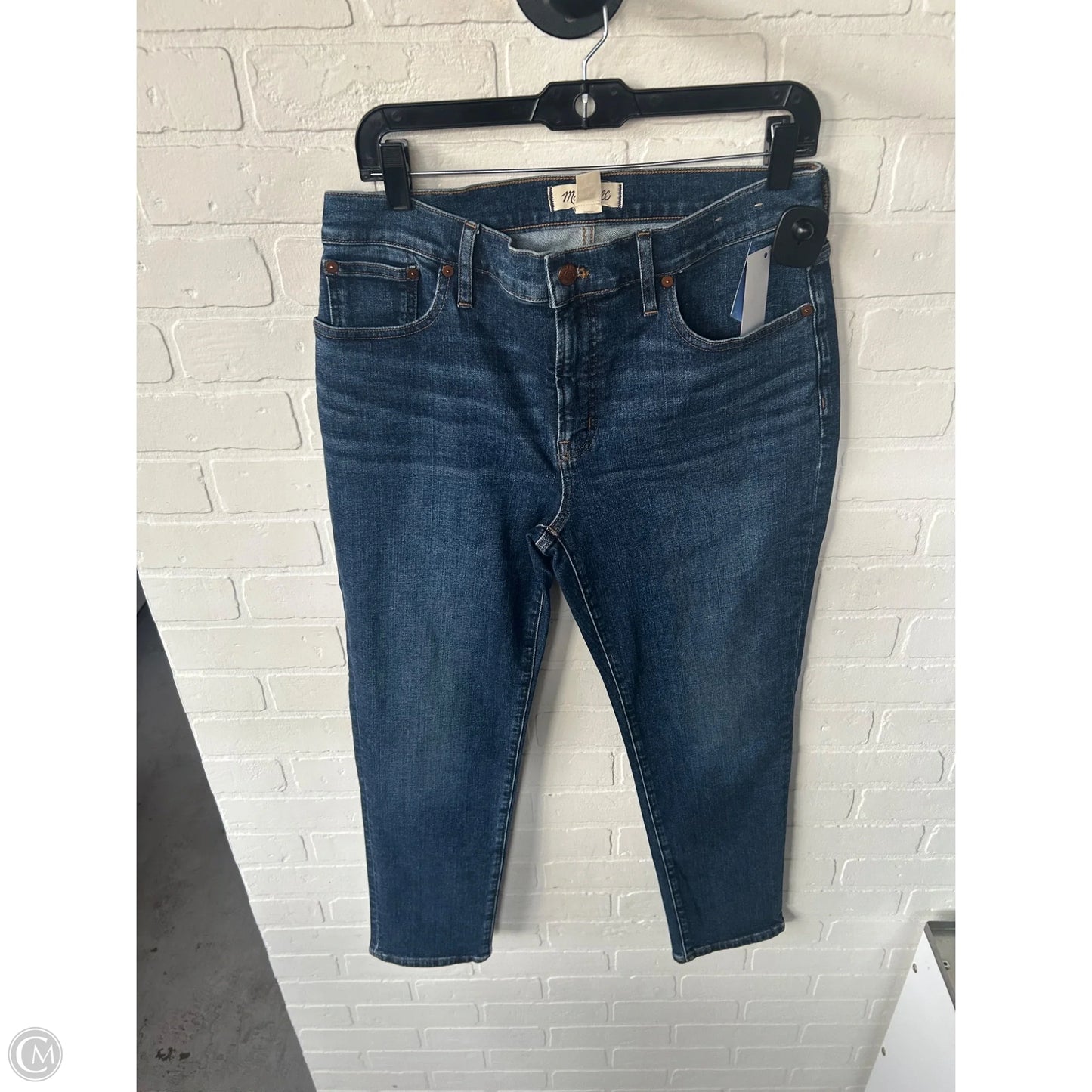 Jeans Straight By Madewell In Blue Denim, Size: 8