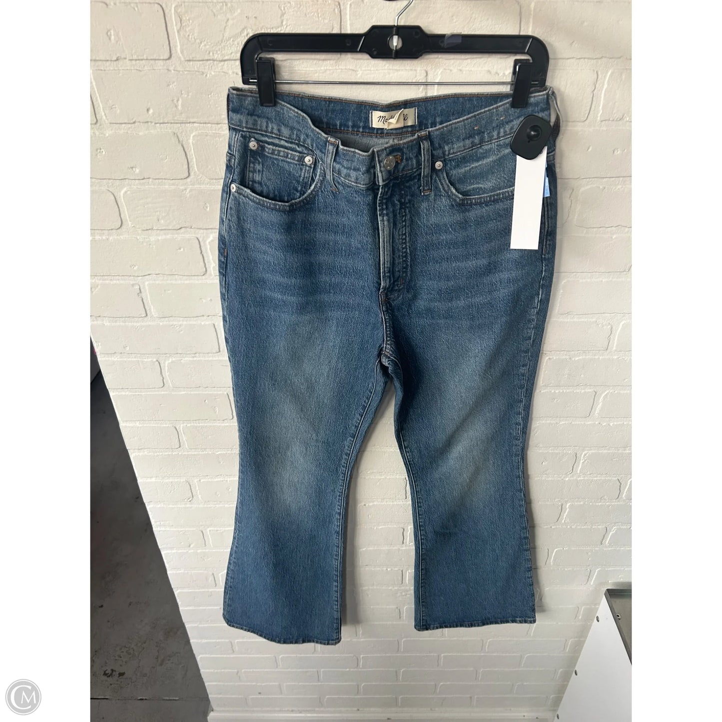 Jeans Flared By Madewell In Blue Denim, Size: 10