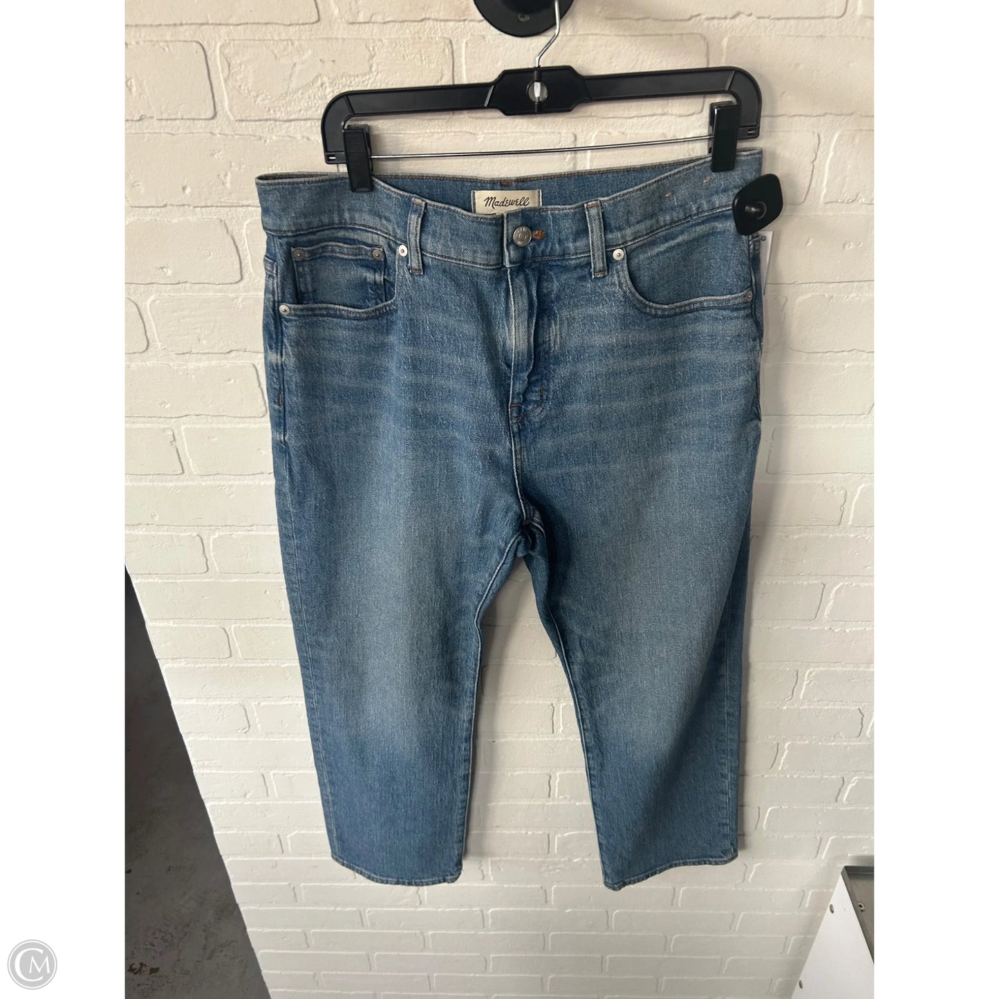 Jeans Straight By Madewell In Blue Denim, Size: 10p