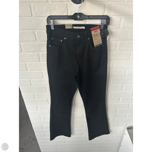 Jeans Boot Cut By Levis In Black Denim, Size: 6