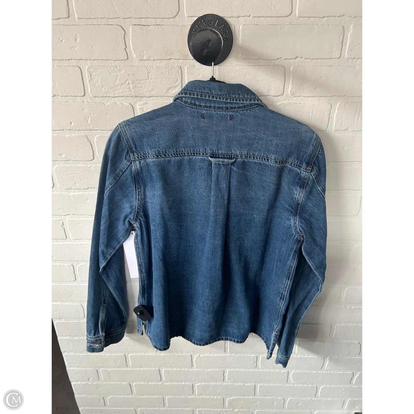 Jacket Shirt By Dear John In Blue Denim, Size: S