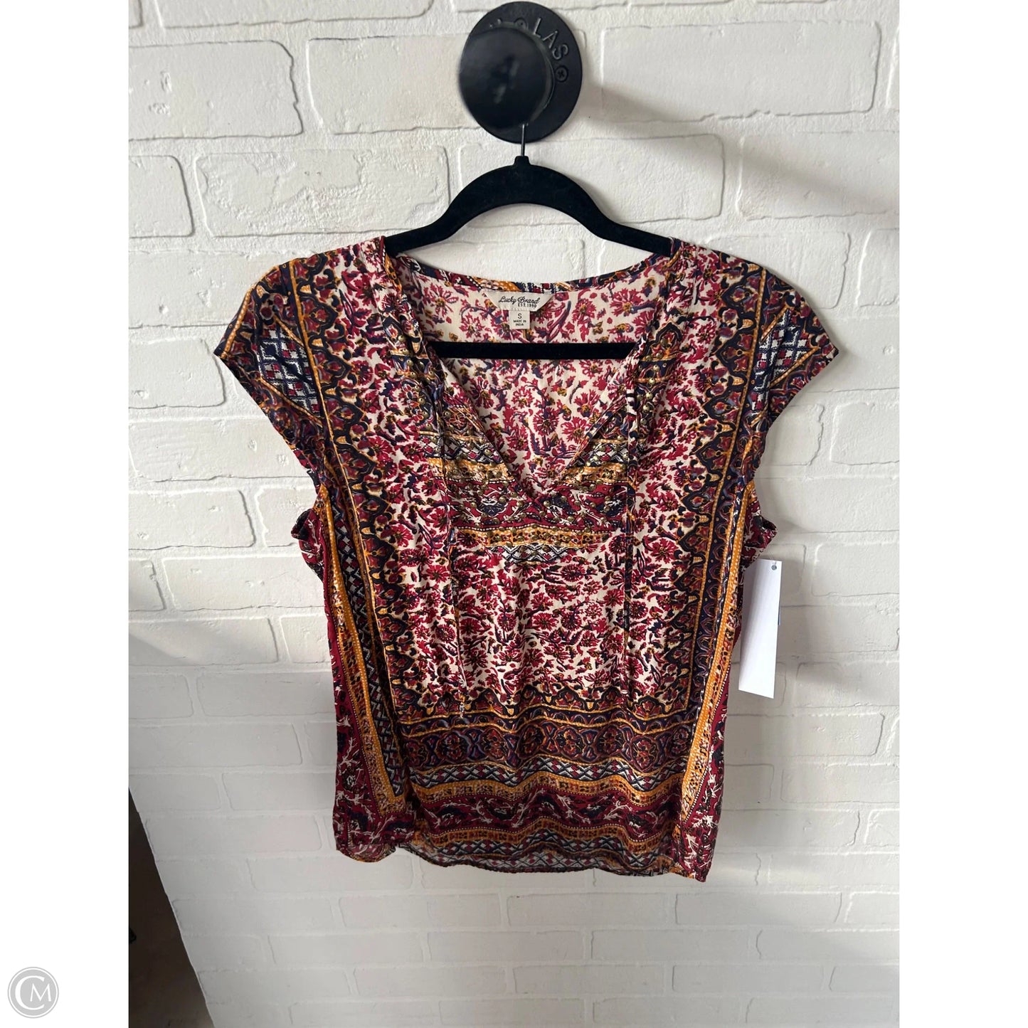 Top Sleeveless By Lucky Brand In Red, Size: S