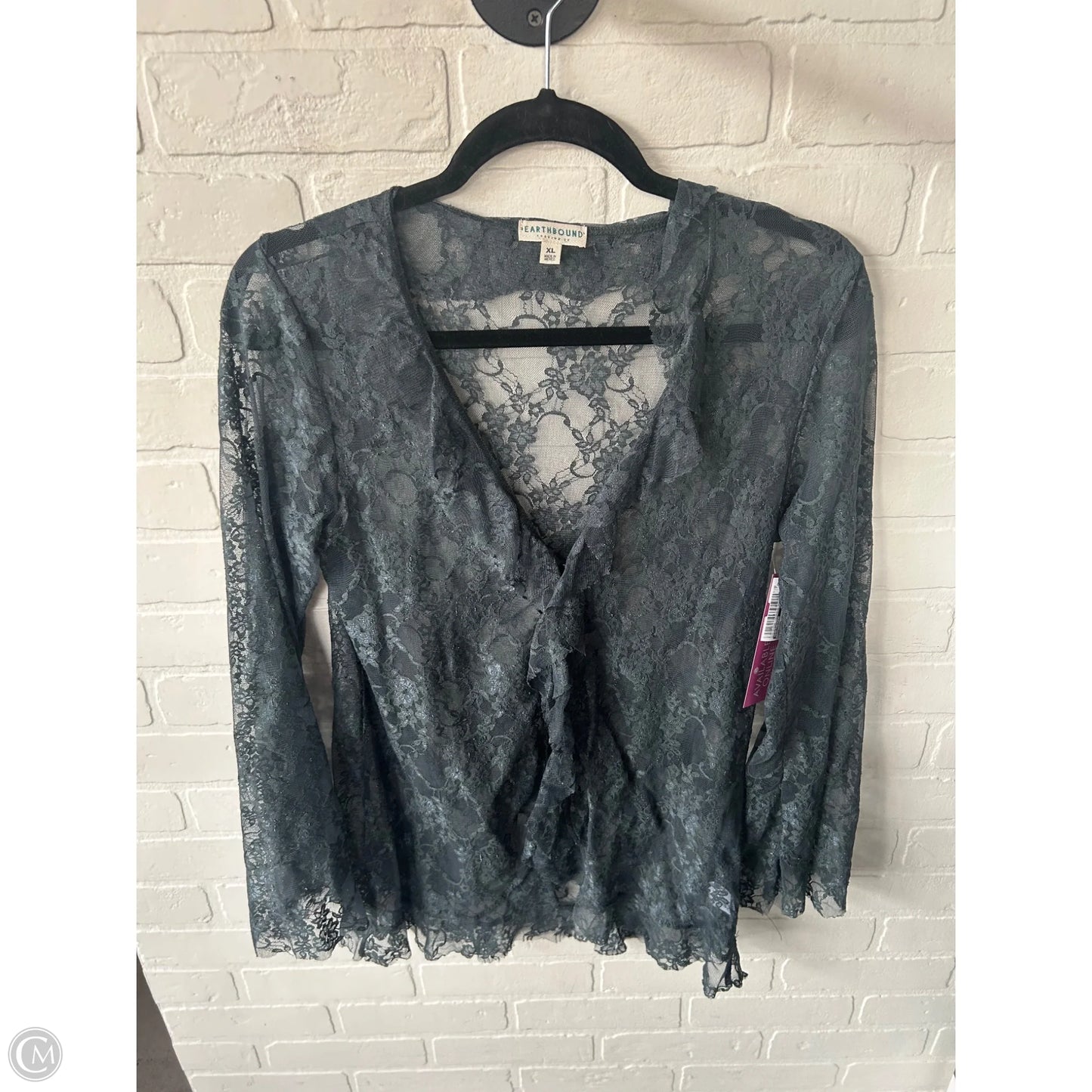 Cardigan By Earthbound In Blue, Size: Xl