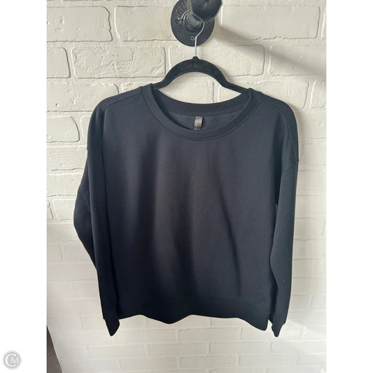 Athletic Sweatshirt Crewneck By Mondetta In Black, Size: M