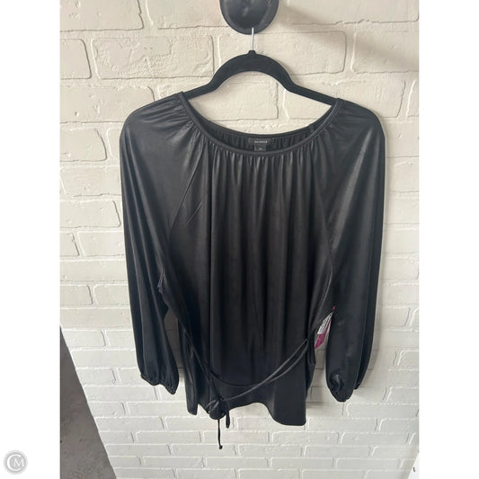Top Long Sleeve By Halogen In Black, Size: 2x
