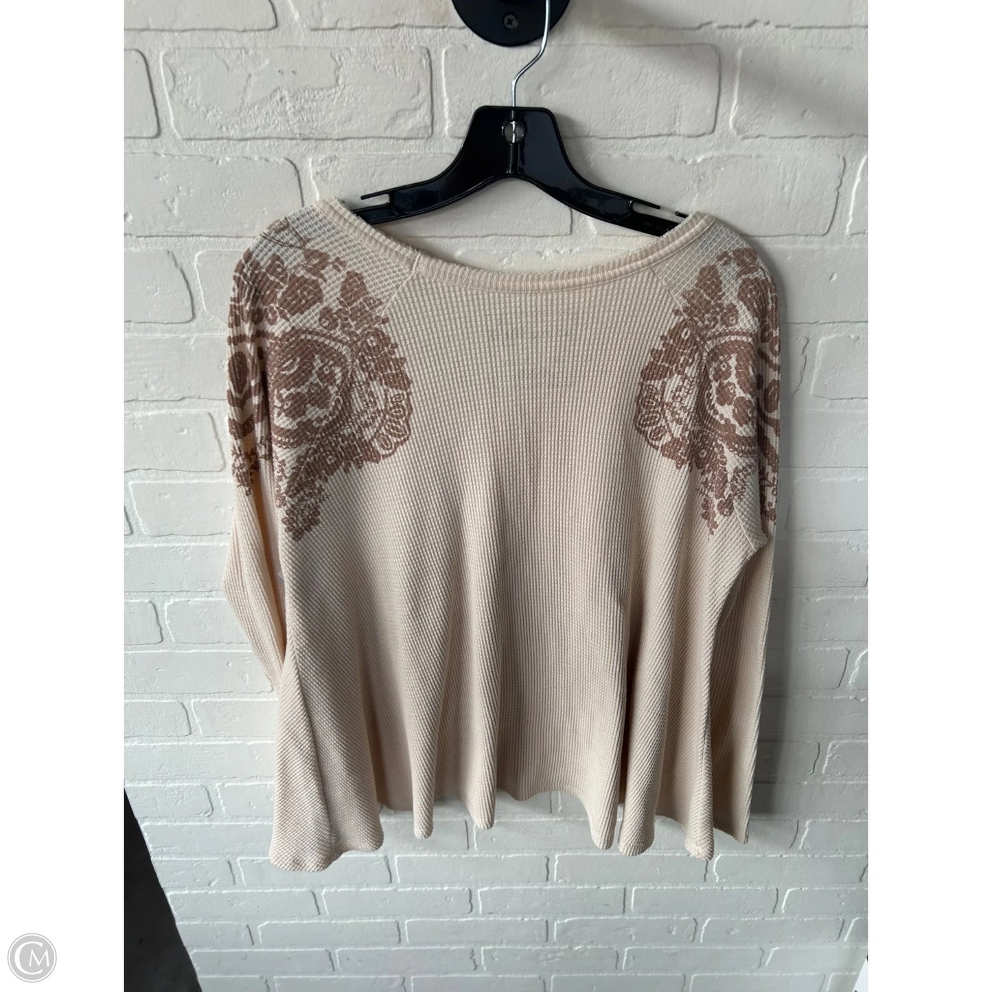 Top Long Sleeve By We The Free In Cream, Size: L