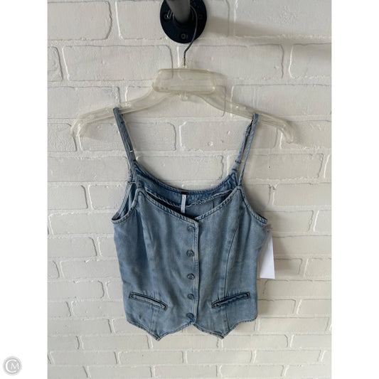 Top Sleeveless By Clothes Mentor In Blue Denim, Size: M