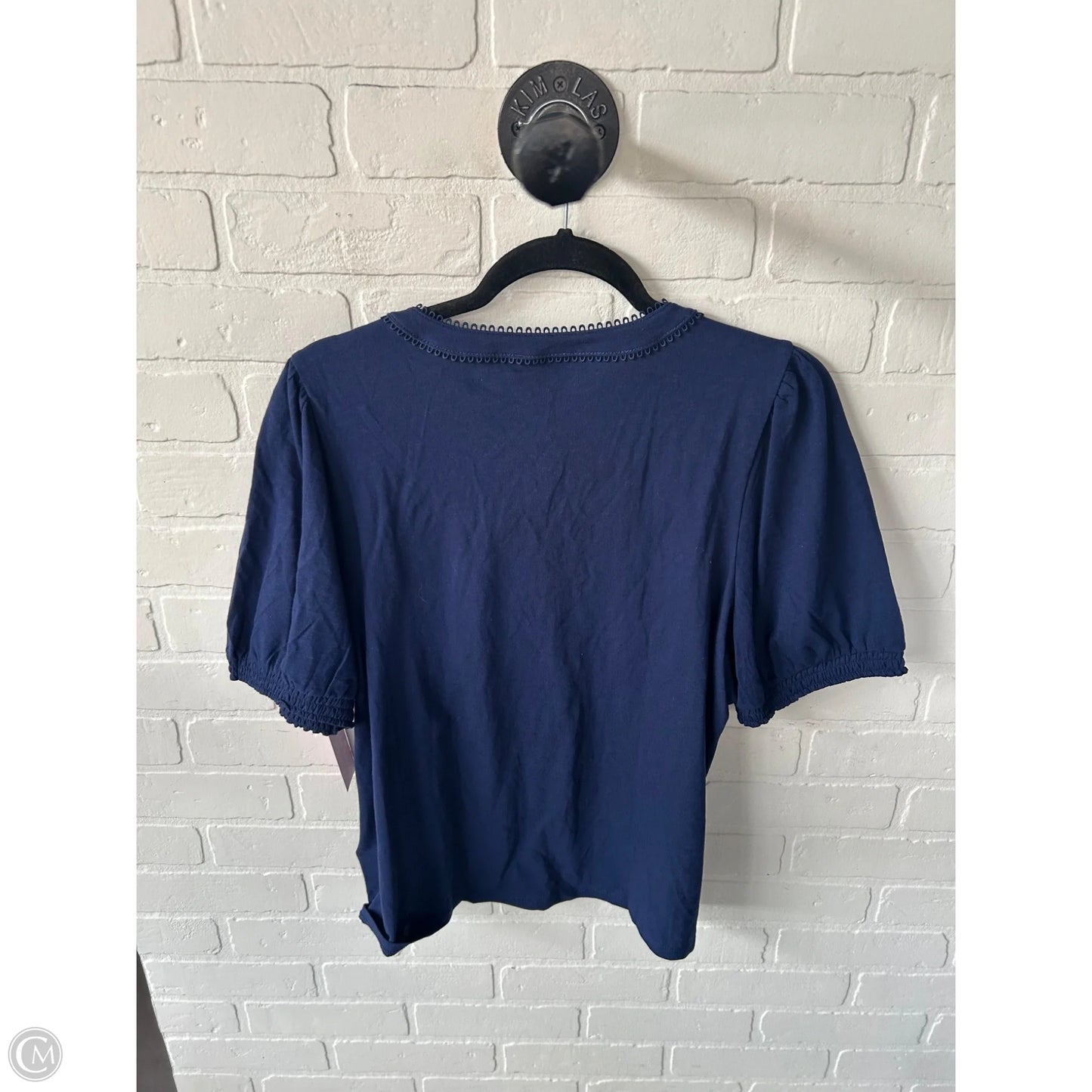Top Short Sleeve By J. Crew In Blue, Size: L
