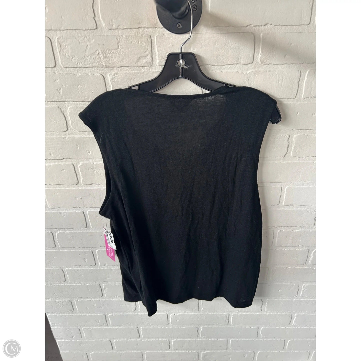 Top Sleeveless By Banana Republic In Black, Size: L