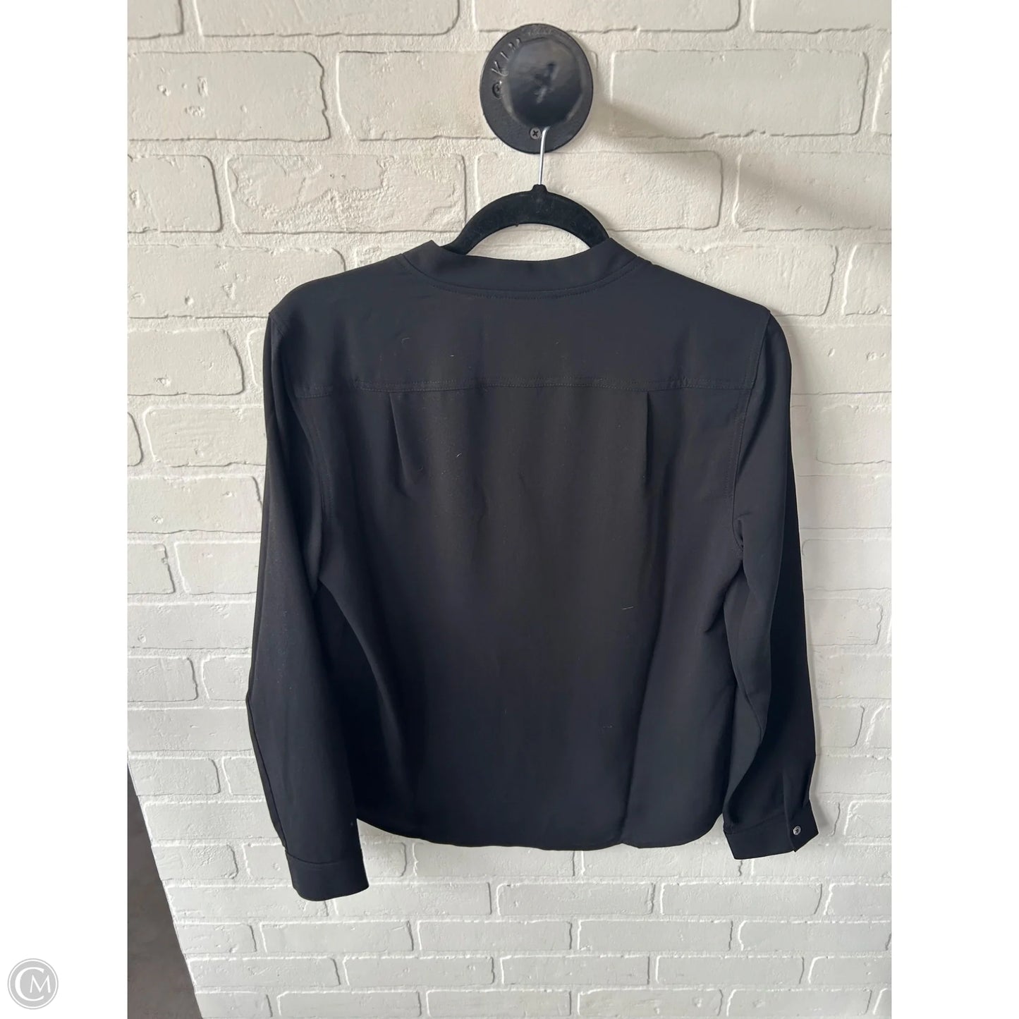 Top Long Sleeve By Nine West Apparel In Black, Size: S