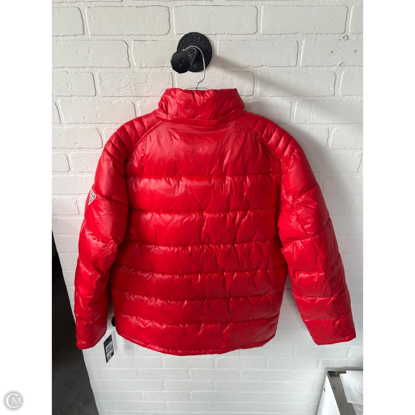 Coat Puffer & Quilted By Guess In Red, Size: Xl