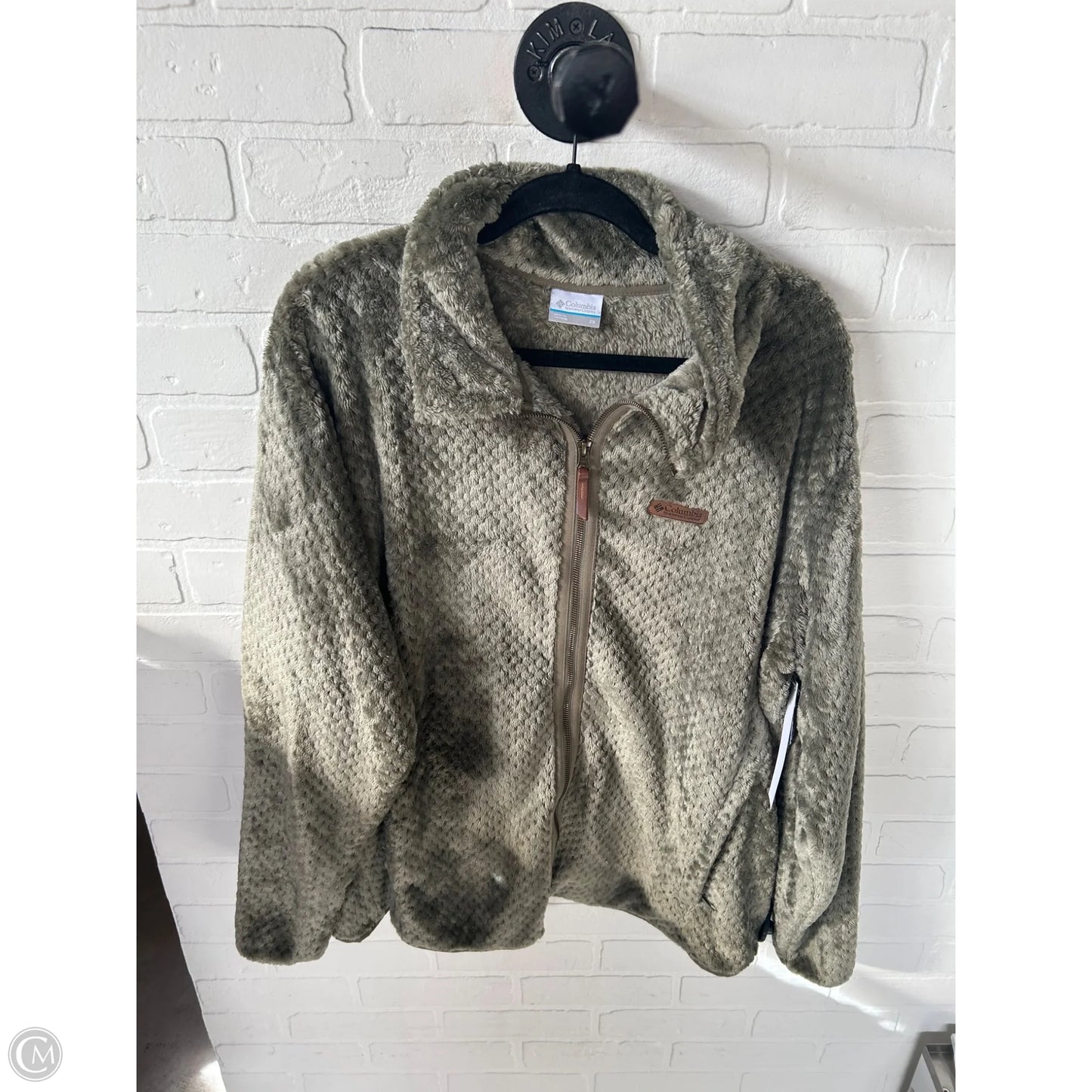 Jacket Fleece By Columbia In Green, Size: 2x