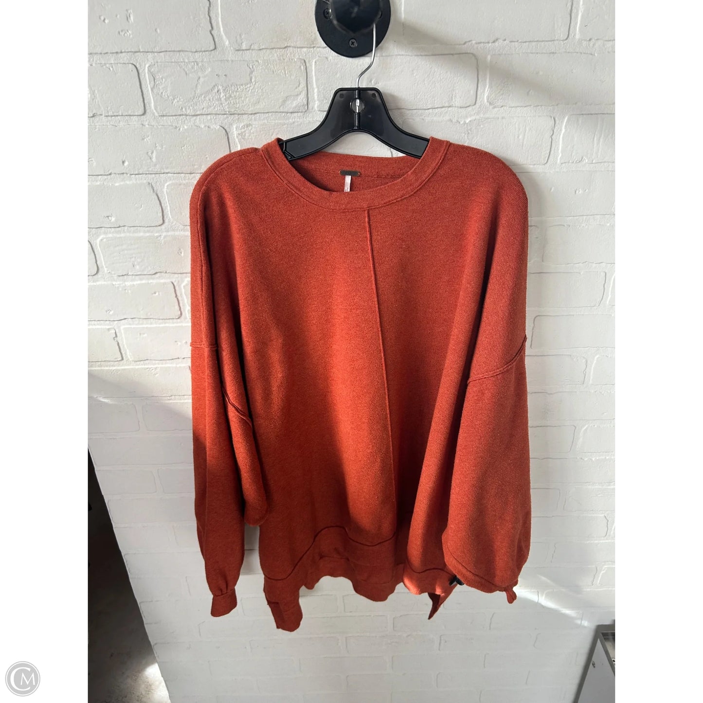 Sweatshirt Crewneck By Free People In Orange, Size: L