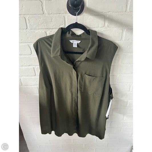 Top Sleeveless By Athleta In Green, Size: 2x