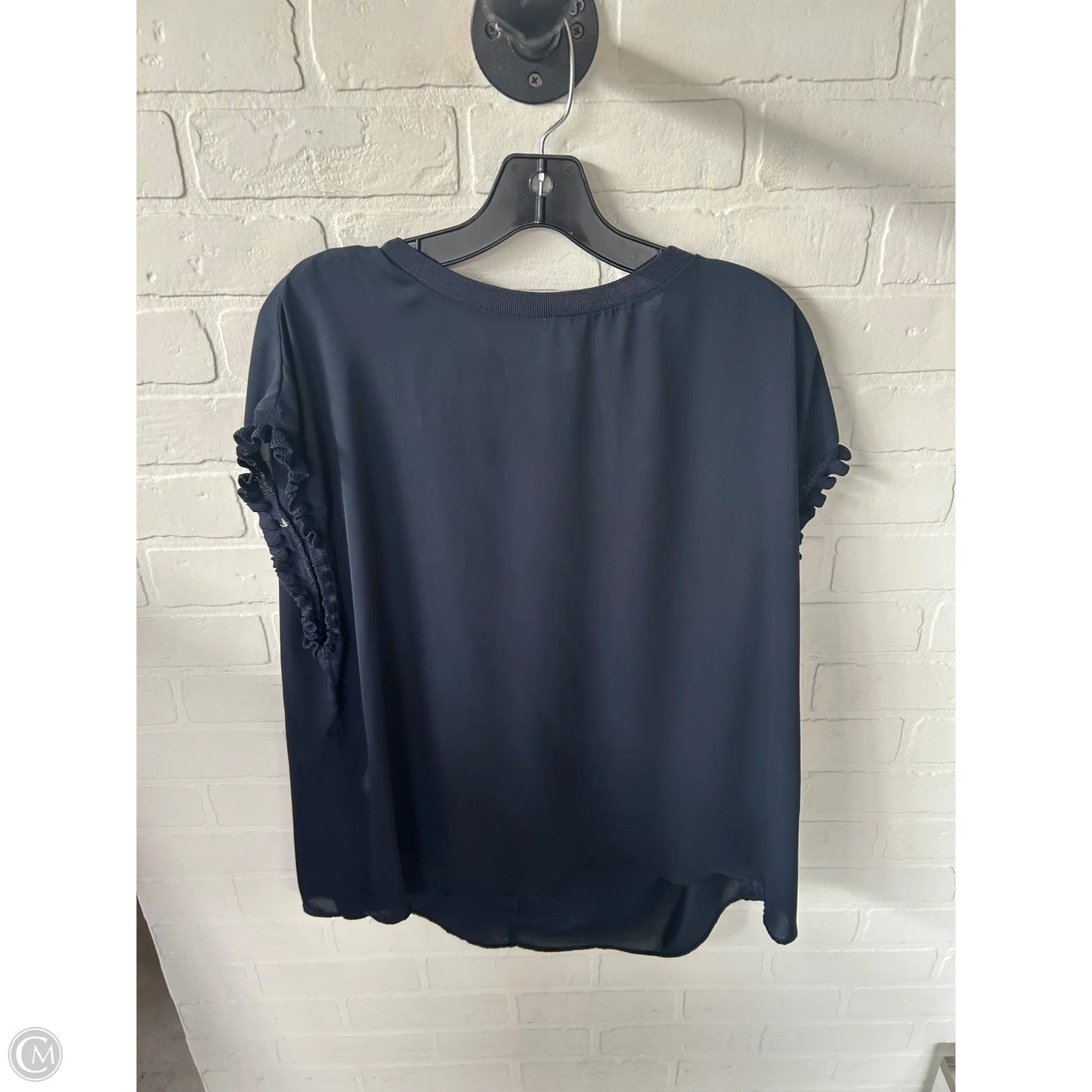 Top Sleeveless By Tahari In Navy, Size: 1x