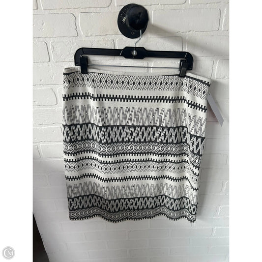 Skirt Midi By Preston And New York In Cream & Grey, Size: 14