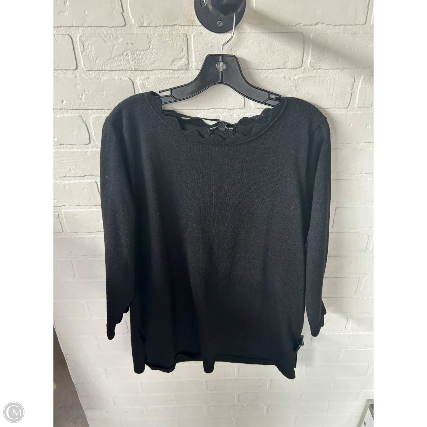 Sweater By Cable And Gauge In Black, Size: Xl