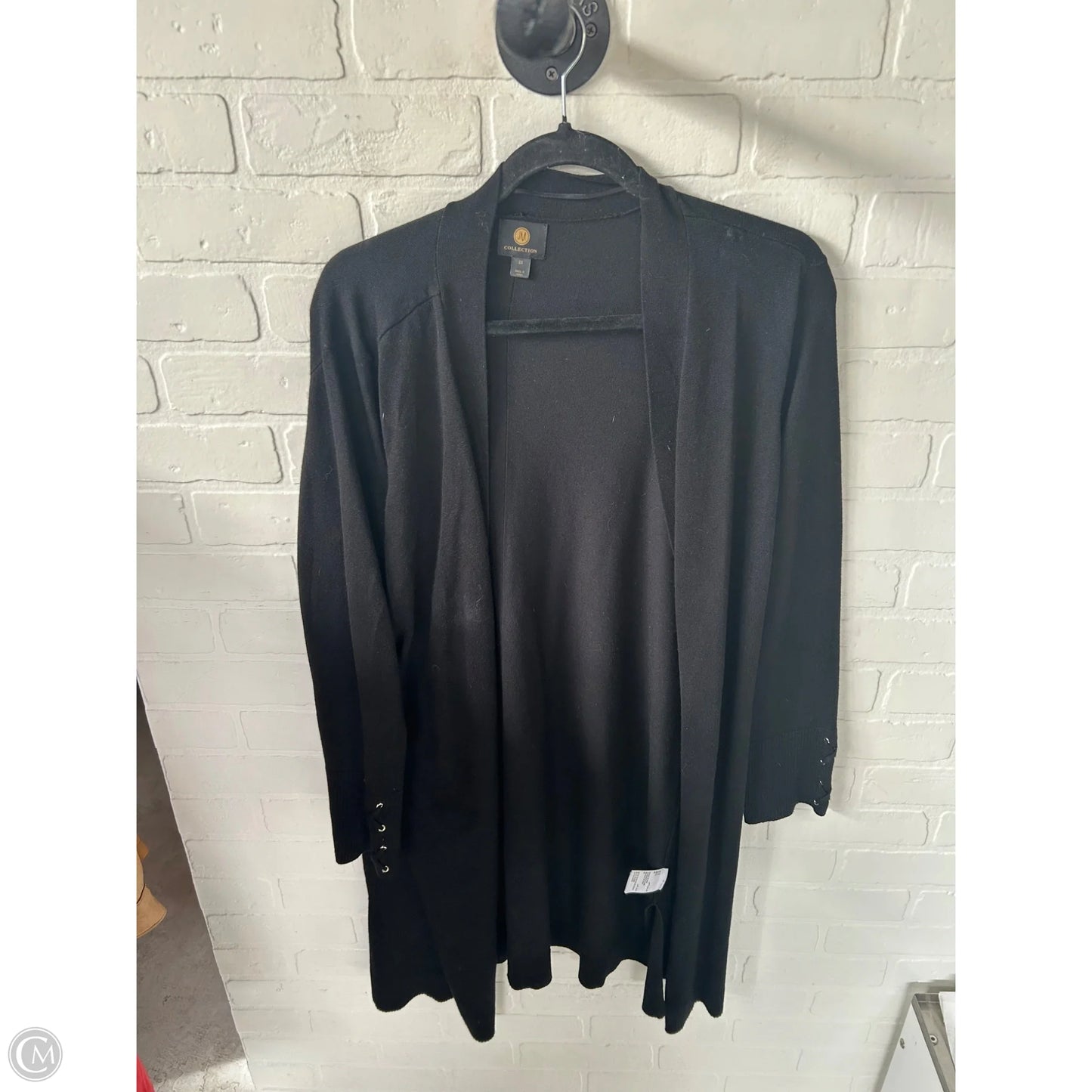 Sweater Cardigan By Jm Collections In Black, Size: 2x