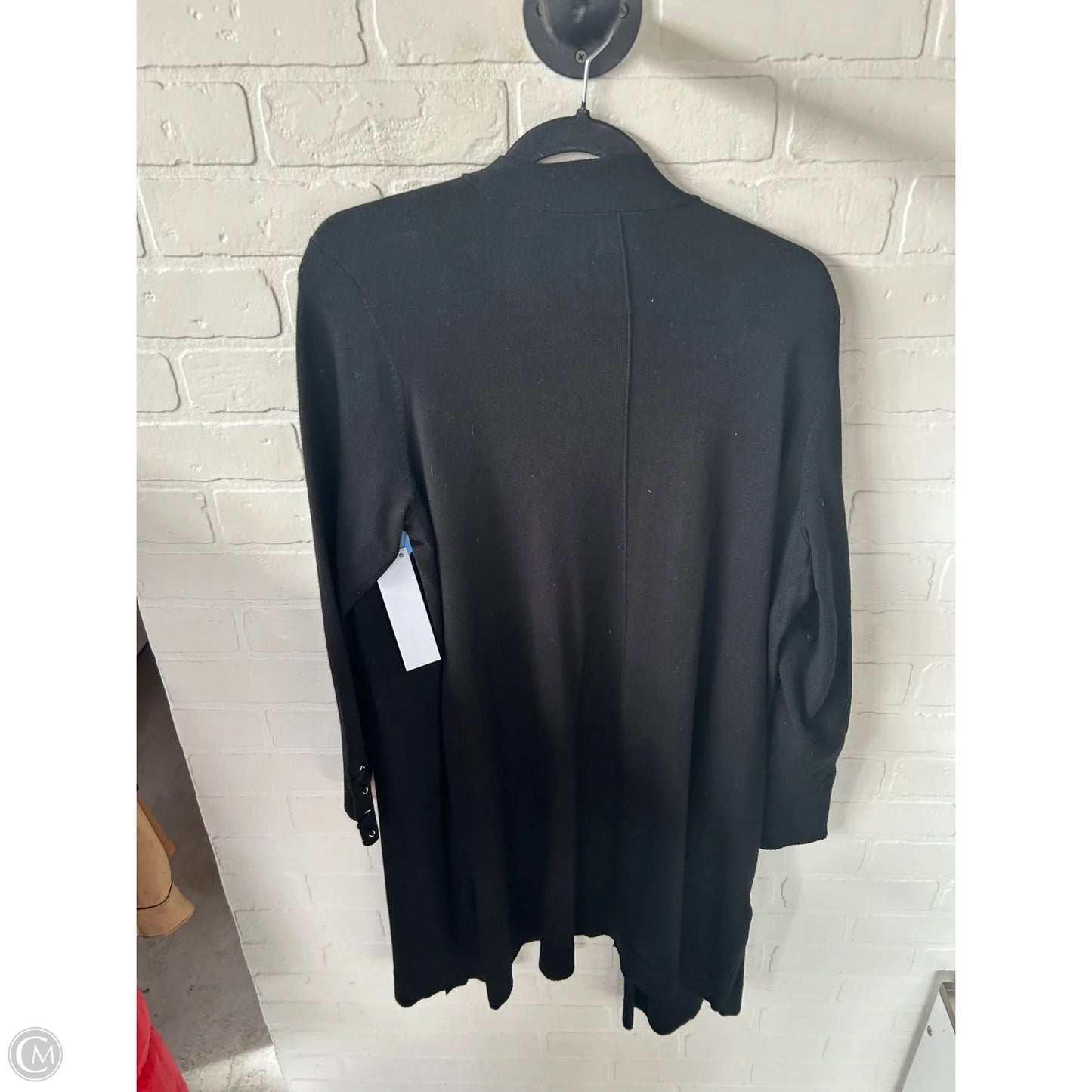 Sweater Cardigan By Jm Collections In Black, Size: 2x