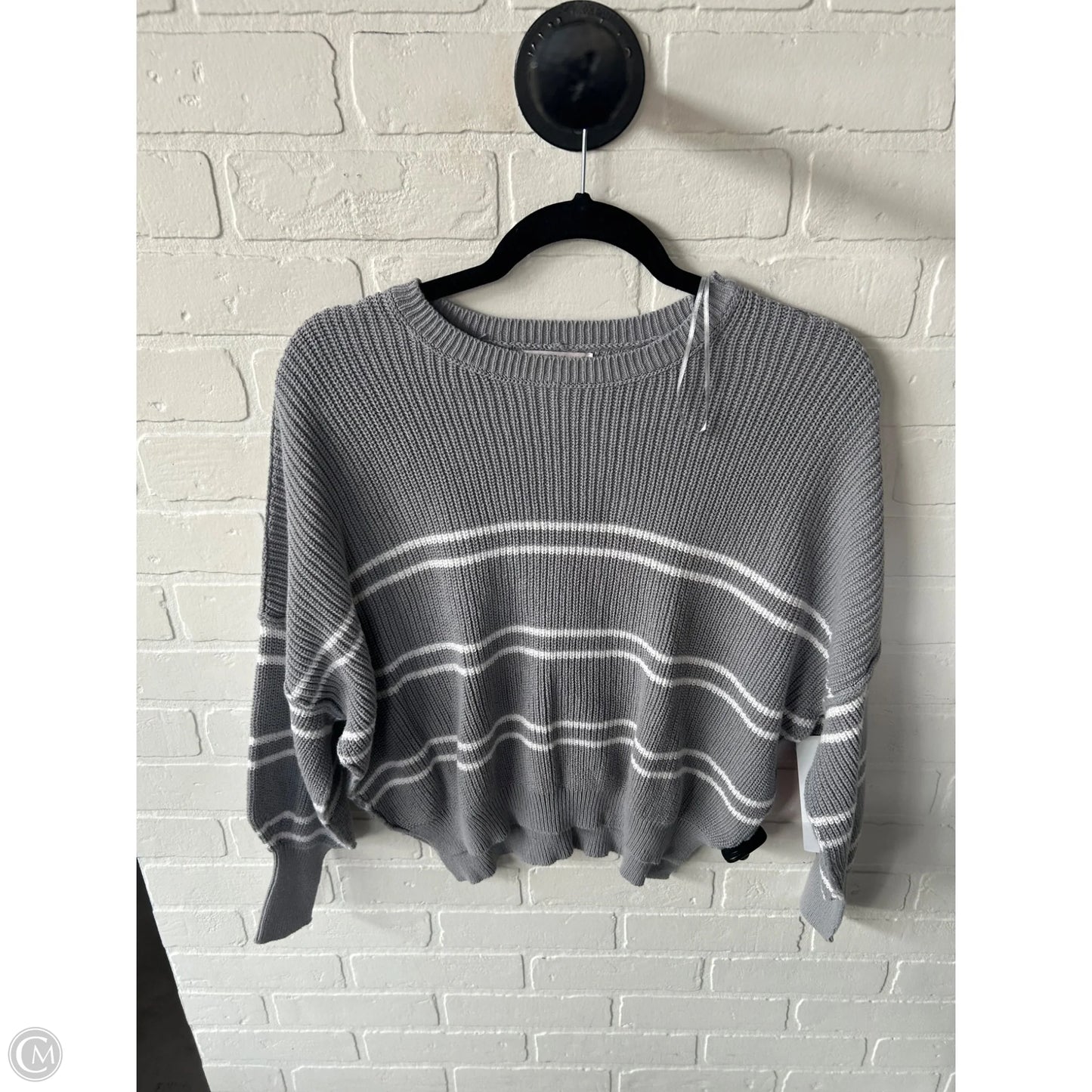 Sweater By Sincerely Jules In Grey & White, Size: S