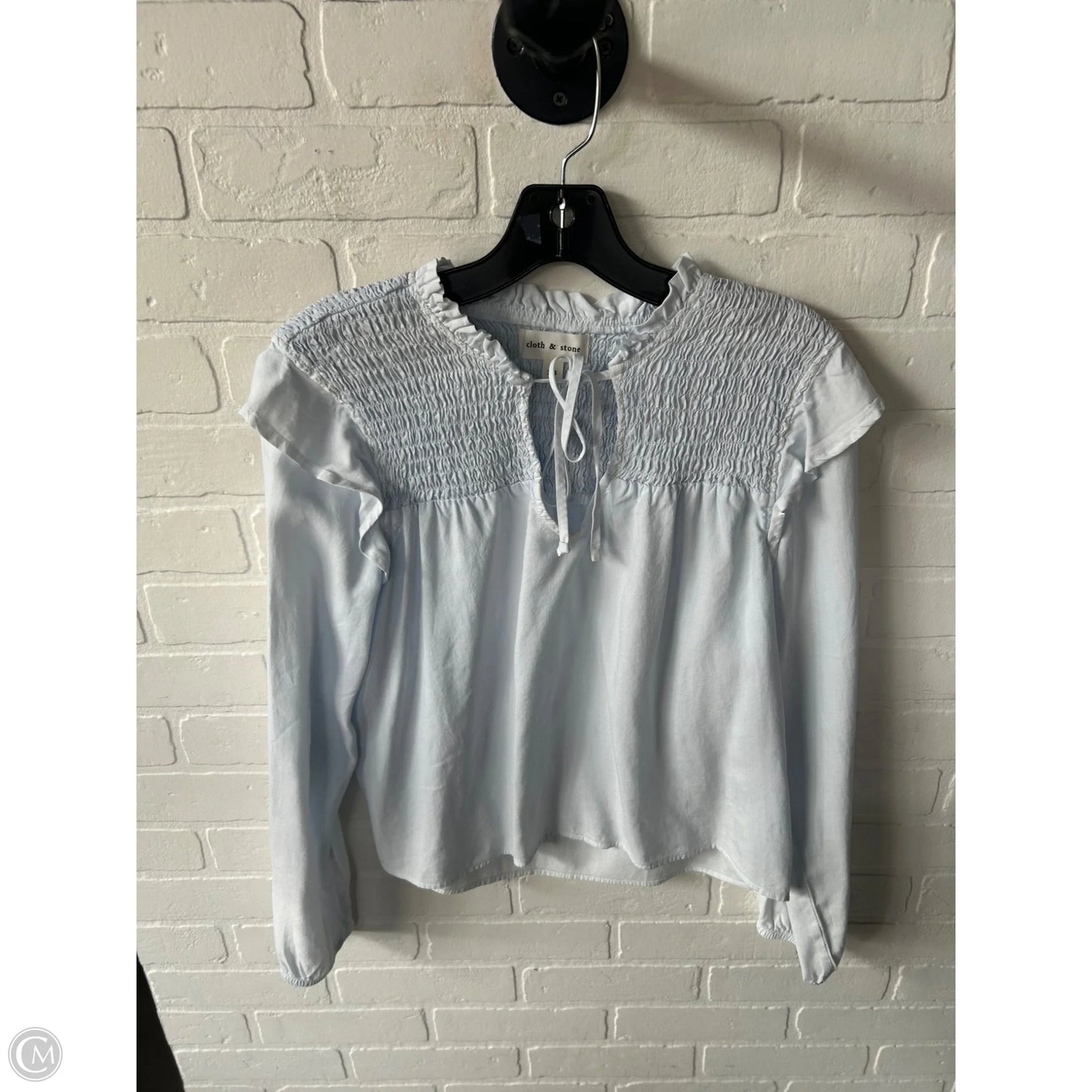 Top Long Sleeve By Cloth & Stone In Blue, Size: Xs
