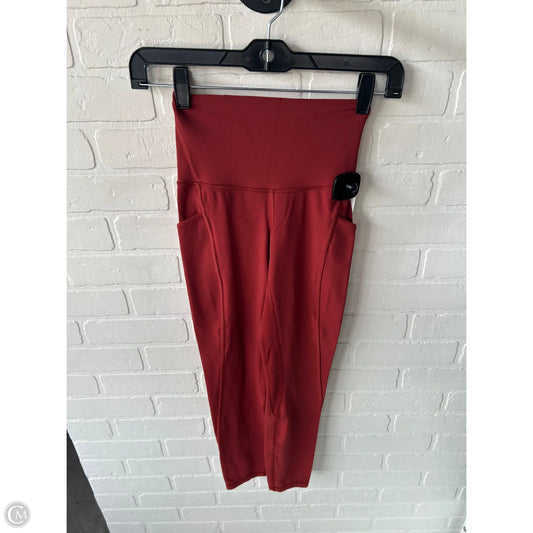 Athletic Leggings By Lululemon In Orange, Size: 2