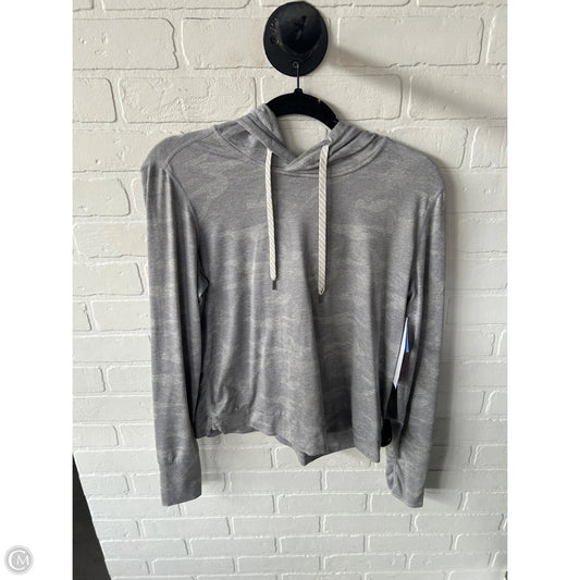 Athletic Top Long Sleeve Hoodie By Vuori In Grey, Size: S