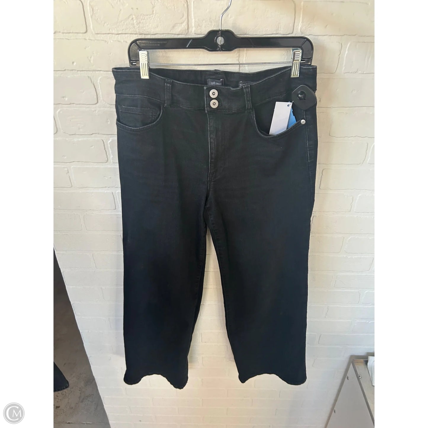 Jeans Flared By J. Jill In Black Denim, Size: 12p