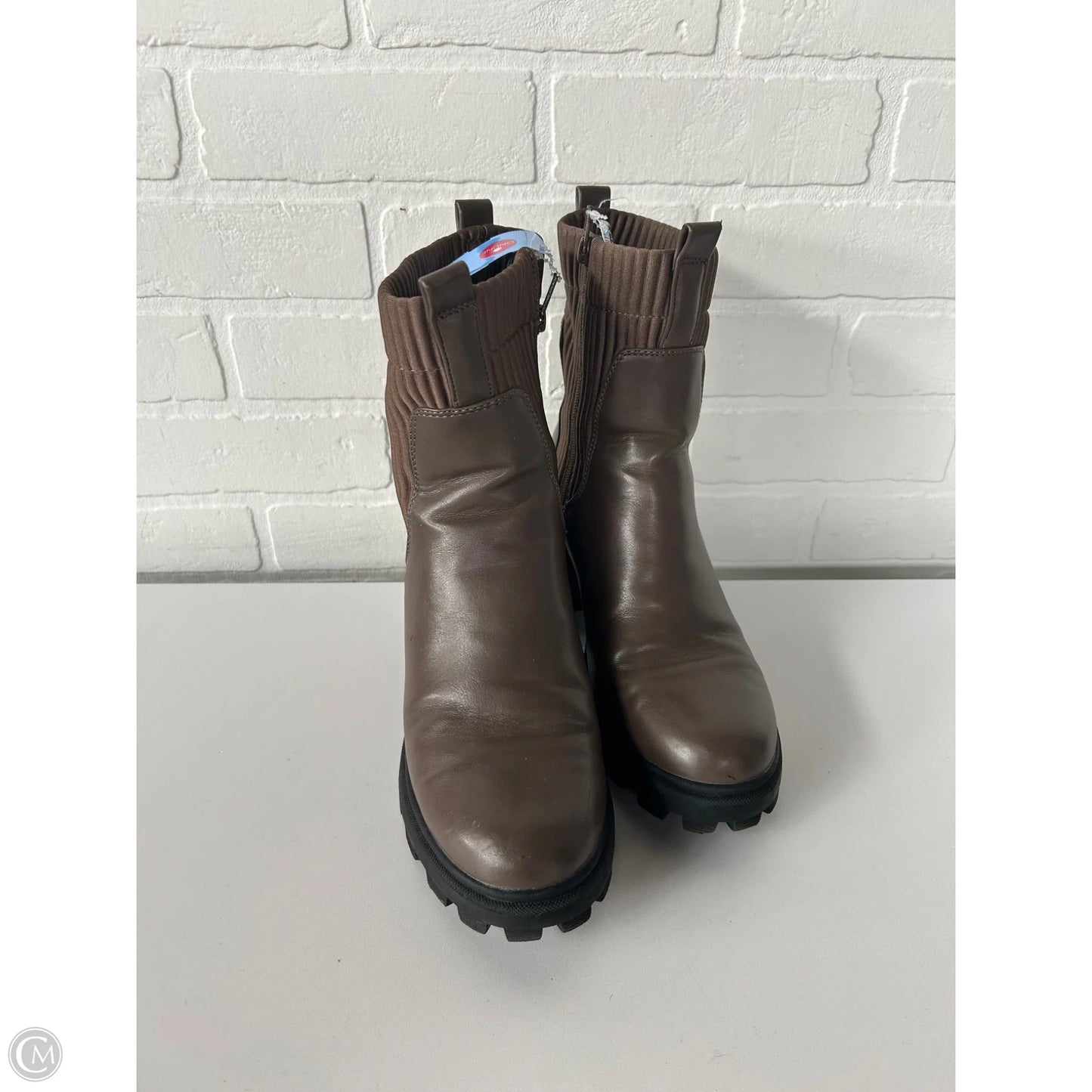 Boots Mid-calf Heels By A New Day In Brown, Size: 8.5