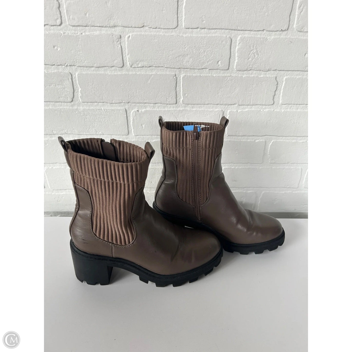 Boots Mid-calf Heels By A New Day In Brown, Size: 8.5